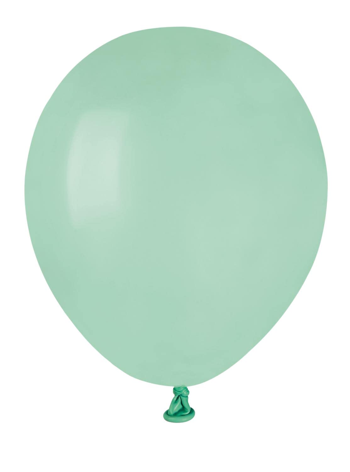 Pack 100 balloons in natural latex Premium Quality A50 (Ø 13cm / 5"), aquamarine green