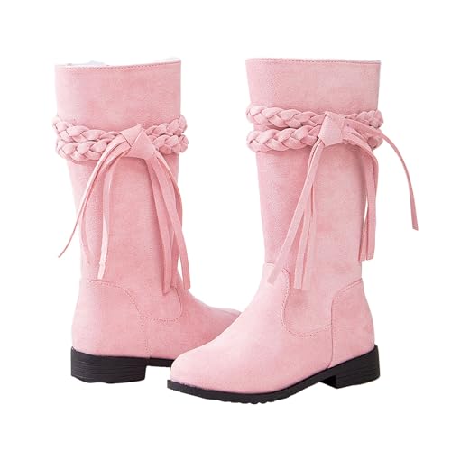 IWIHMIV Girls High Boots Fashion Riding Boots with Side Zipper Thick Sole Comfortable Warm Tall Riding Boots2