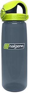 Nalgene On the Fly BPA-Free Water Bottle, Charcoal with Charcoal/Lime, 24 Oz