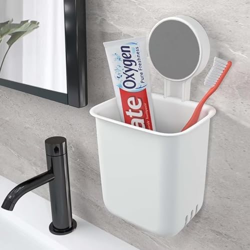 Nyarra Self Adhesive Magic Sticker Toothbrush Holder Wall Mounted for ...