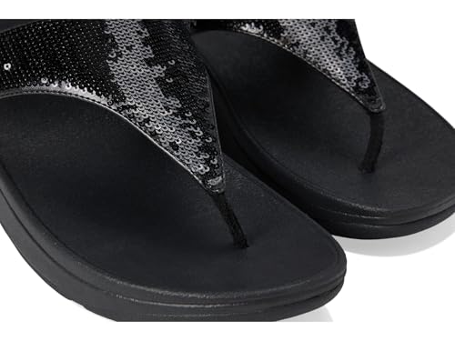Image of FitFlop Lulu Sequin Toe-Post Sandals | Party Sandals