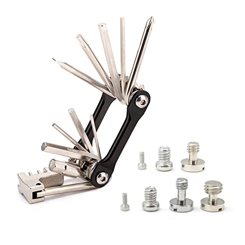Easy Hood Multitool Faltwerkzeugset für Kamera Folding Tool Set mit Standard 1/4” und 3/8” Schrauben Cover