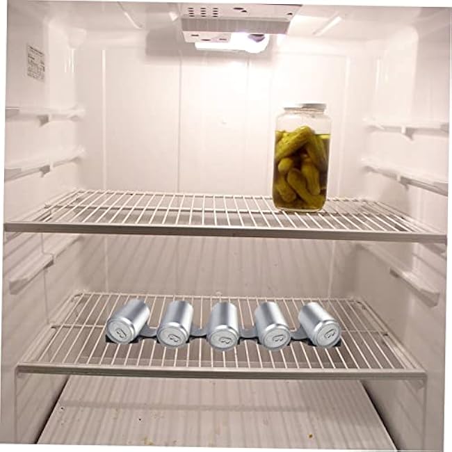 CHILDWEET Silicone Fridge Organizer for Cans and Bottles Multi Use Beverage Storage Rack Slip Design for Beer Wine and Soft Drinks Space Saving for Refrigerator and Pantry