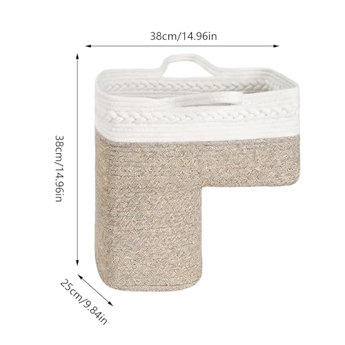 Panier pour escalier anti-encombrement sac de rangement coton pour jouets