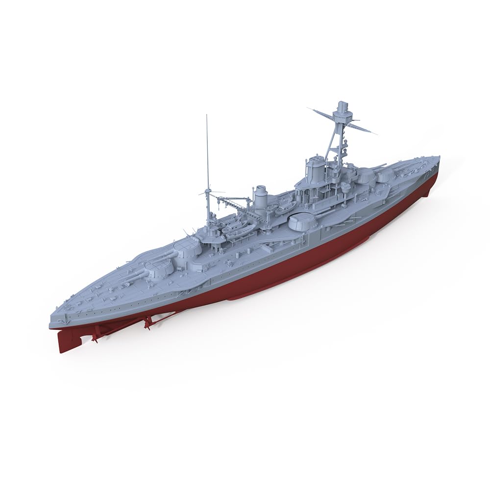 MRY-SFW SSC300527S-A 1/300 zestaw do budowy modelu wojskowego, francuska marynarka wojenna, pancernik Courbet, pełny kadłub