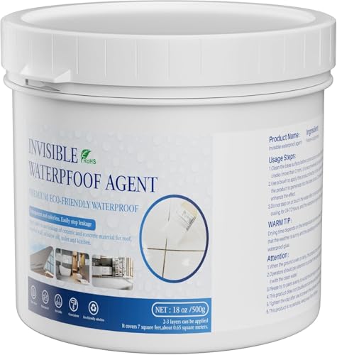 SCNK Transparenter Wasserdichter Beschichtungsmittel, Klares wasserdichtes Dichtmittel Leck Wasserdichter Universalabdichtung für Dächer, Badezimmer, Innen und Außen 500g