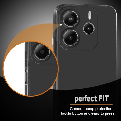 Image of Back Cover for Mi Redmi Note 14 5G | Full Camera Protection | Premium Liquid Silicon Case | Flexible Bumper Case for Mi Redmi Note 14 5G (Grey)