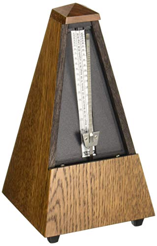 Wittner 903830 Metronomo Forma Piramidale Cassa Legno Colore Marrone Quercia Satinato