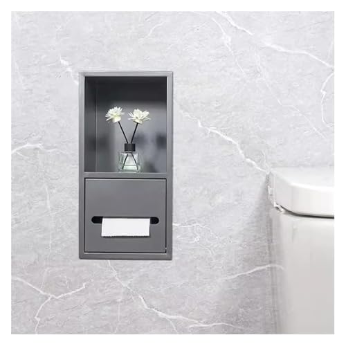 Niche de douche encastrée en acier inoxydable pour rangement de salle de bain mural étanche