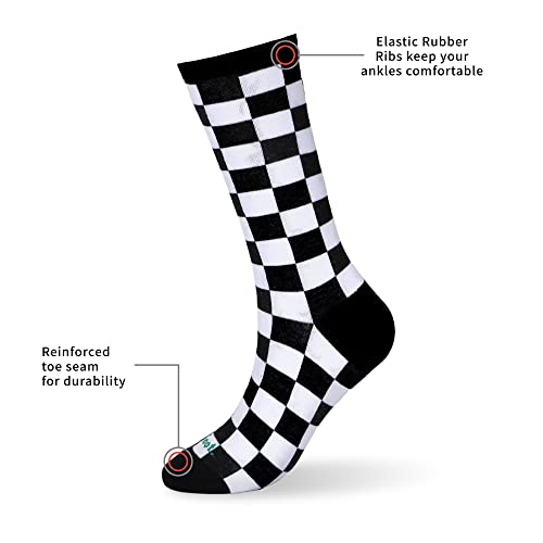 Image of MONFOOT Women's and Men's 3-8 Pairs Athletic Cushion Crew Socks Multi