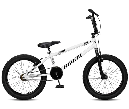 Bicicleta Bmx Aro 20 Ravok Rv-x Aro Aero Freio V-brake Cross Freestyle (Branco)
