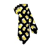 Guhothli Men's Beer Ties Novelty Necktie for Men Teen Boys Multicolor Tie Party Holiday Thanksgiving Christmas