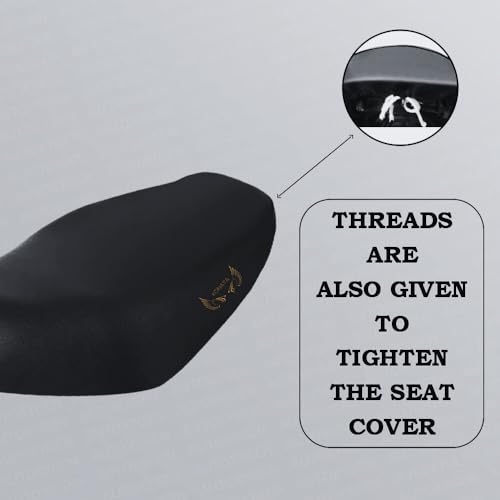 Image of Glamour Xtec Seat Cover Protect from Rust and Dust, PU Leather Waterproof Durable Glamour Xtec Bike Seat Cover (Black)