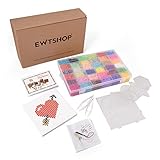 ewtshop® Großes Bügelperlenset: 10000 Bügelperlen in 36 Farben + 100 tolle Steckvorlagen + Ideenheft + verschiedene Steckplatten und weiteres Zubehör; für Mädchen und Jungen