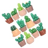 Design naturel et ludique : ces adorables figurines de cactus miniatures apportent une touche à la fois ludique et naturelle à votre décoration, ce qui les rend idéales pour la maison comme pour le bureau