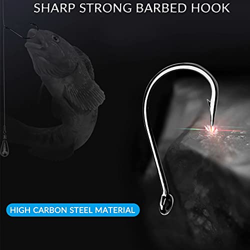 THKFISH 500pcs Box Fishing Hooks Split Shot Hook Drop Shot Hooks for Fishing Hooks B Style-500pcs by THKFISH - Image 3