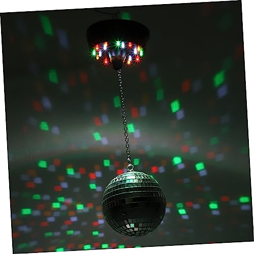 SEWACC Disco Ball Spotlight Rotating Mirror Light Mirror Ball Disco Light 12cm Led Battery- for Ktv Party Bar Club