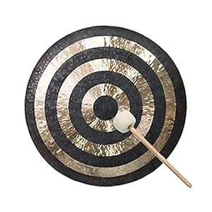 Feng Gong/Wind Gong – Handgemaakte Gong – Professionele Yoga – Groot formaat 50cm – 100cm – Inclusief kapokhamer,85cm