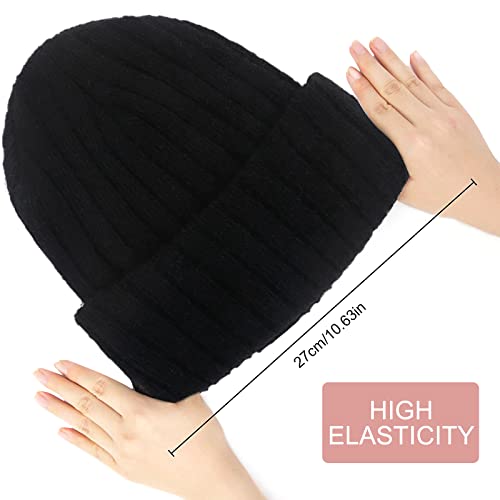 Newborn Baby Wool Hat Cap Turban Toddler Warm Hat Kids Baby Cap Set (White+Pink) #TOP3