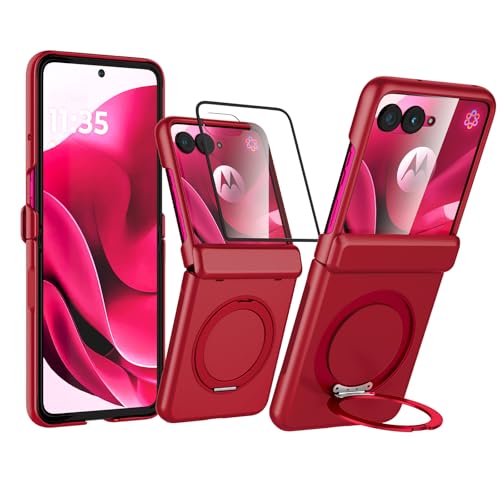 Coque Moto Razr 60 Ultra protège charnière centrale cassée MagSafe rouge