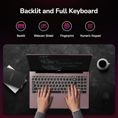NIMO 15.6" IPS FHD-Gaming-Laptop, 8 Cores AMD Ryzen 7 6800H 16GB DDR5 RAM 1TB SSD (Beat i7-12700H, Up to 4.7GHz) AMD Radeon 680M GPU-Computer with 100W GaN Type-C Backlit Keyboard Fingerprint image 4