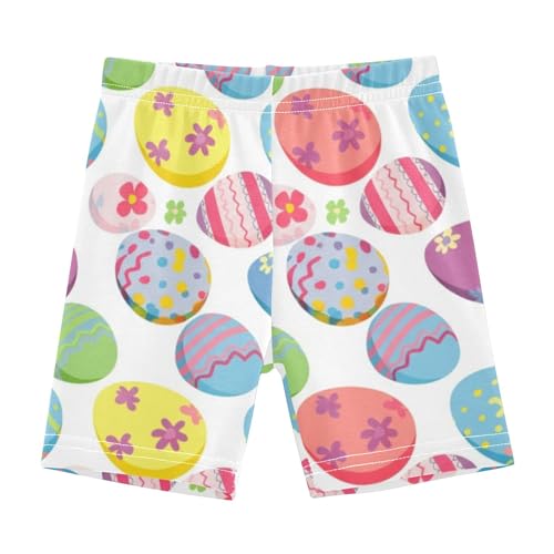 Pastel Easter Eggs Girls Biker Shorts Toddlers 4t Under Skirt Shorts Floral Cotton Baby Kids
