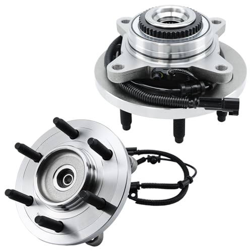 Front Wheel Hub 4WD for Ford F-150 Expedition 2011-2014, W/ABS 6-Lug, 2 Pcs