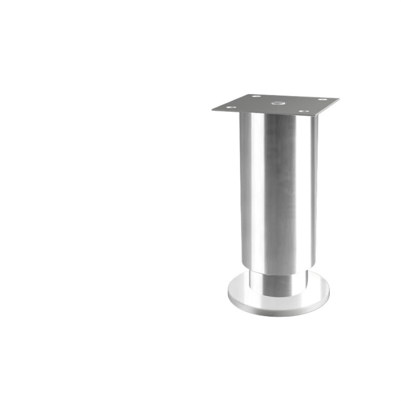 4 pezzi piedini for mobili in acciaio inox regolabili in altezza gambe for mobili da cucina gambe for divani piedini rotondi for mobili per letto/divano/armadio/divano/comodino/tavolo(15cm-4pcs)
