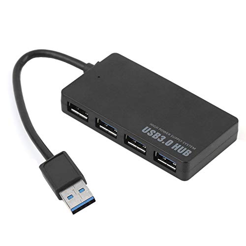Haute Vitesse Portable Bonne qualité Super Vitesse 4 Ports USB 3.0 Adaptateur répartiteur de hub pour Ordinateur Portable Accessoires pc - Noir Cover