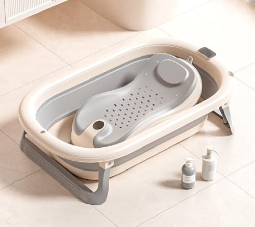 MOPPETS MOPPETS Elite Silicone Folding Baby Bath Tub with and Mum...
