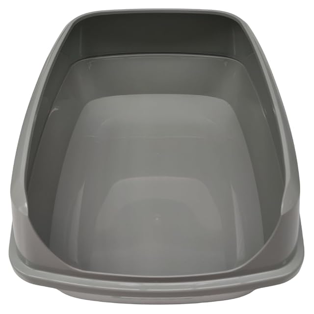 Foto 2 de 3 de ZOOK Bandeja Sanitaria para Gatos con Rebordo, Plástico Reciclado, Gris, 50.2 x 38.4 x 16.1 cm, Sin BPA