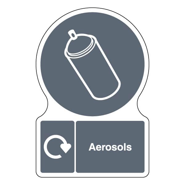 Panneau Aérosols V Safety rigide 2 mm haute visibilité pour entrepôt