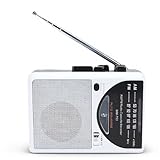 LAISANIM Retro Cassette Player with Auto Reverse, Portable Tape Player AM/FM Radio, Digital LED Display, Built in Speaker, Recording Function, Headphone Jack for Garden, Walking