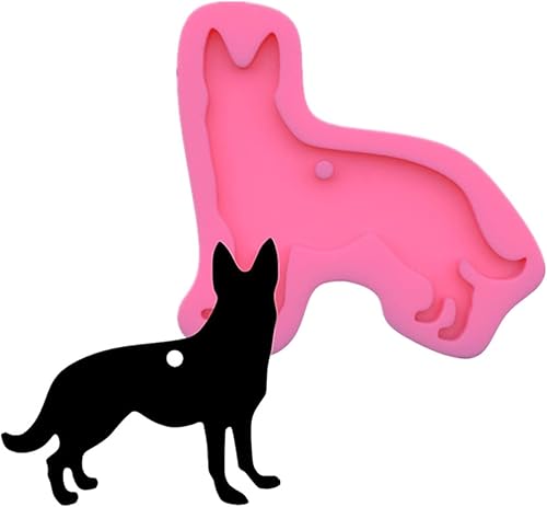 Miniatura 6 de Moldes para llavero de perro, paquete de 6 – moldes de silicona rosa para hacer chocolate para decoración de pasteles, bodas, regalos de fiesta