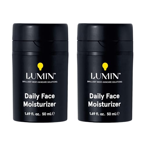 Lumin Daily Face Moisturizer for Men – Lightweight Hydrating Cream with Niacinamide, Men’s Face Lotion for Normal, Combination & Sensitive Skin, Korean Skincare, Smooth & Nourishing, 50ml, 2 Pack