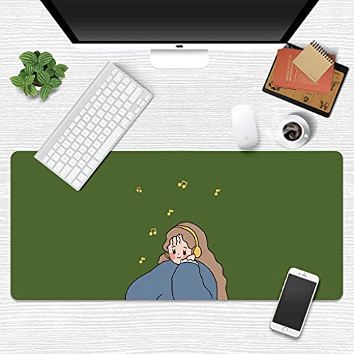 Tapis de souris XXL pour souris sans fil avec base caoutchouc