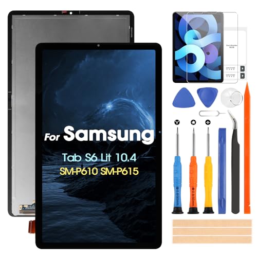 Pantalla LCD para Samsung Galaxy Tab S6 Lite SM-P610 SM-P615 10,4' LCD Pantalla SM-P610 SM-P615 P610 P615 Reemplazo Pantalla Táctil Digitazer Assembly con kit de reparación