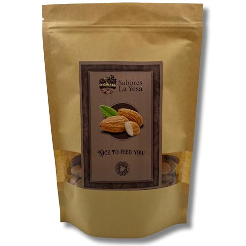 Almendras Enteras Crudas Con Piel Sin Sal Españolas - Variedad Ferragnes - 500g