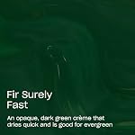 OPI RapiDry Fir Surely Fast | Opaque Dark Cool Forest Green Crème Quick Dry Nail Polish | Vegan, Smudge Proof, Fast Drying | Snow Time to Waste | Holiday 2025