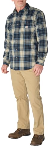 Image of Carhartt Men's Hubbard Loose Ls Plaid Shirt
