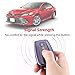 Mofei for Toyota Key Fob Cover TPU Key Fob Case Sleeve Protector Shell Keyless Remote Control Smart Key Holder with Key Chain for 2018 2019 2020 Toyota Camry RAV4 Avalon C-HR Prius Corolla (Silver)