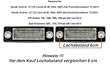 led kennzeichenbeleuchtung skoda octavia 1z5 Es wird geliefert: 2 x SMD LED Module Hinweis !!! Vor dem Kauf Lochabstand vergleichen 6 cm