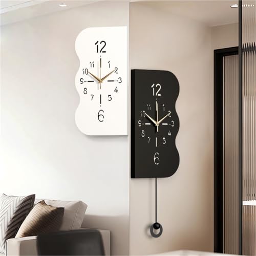 Horloge murale décorative double face Vnook d'angle moderne L - 6