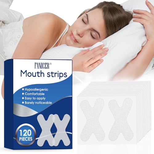 #VerdientProvisionen<br>120 Stück Sleep Strips Mundband Mundkleber Nachts Mundpflaster Schlafen Mundtapes Schnarch für bessere Nasenatmung und besserer schlaf für ruhigen Schlaf praktischen Designs
