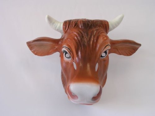 Preisvergleich Produktbild Hartplastik Tier-Maske für Erwachsene Kuh