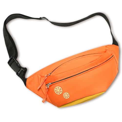 Bauchtasche orange，Aperol Kostüme Damen，orangenscheiben，Outdoor-Sport ，Karneval Tasche，Aperol Tasche Spritz Accessoires für Fasching Party Karneval