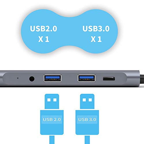 Hub USB, Docking Station Type-C, USB 3.0Hub USB C para HDMI Hub, para notebook notebook