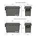 Sheffield 12726 Field Box, Plastic Ammo Can for Pistol, Rifle, and Shotgun Ammo, Water Resistant Ammo Box, Ammo Storage Box w/ 3 Locking Options, Olive Drab Green Ammo Cans, Made in the U.S.A.