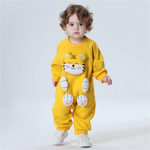 Baby Funny Animal Pattern Bodysuits Outwear Animal Print Cotton One-Piece Jumpsuit3