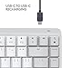 Logitech MX Mechanical Mini for Mac Wireless Illuminated Keyboard, Low-Profile Performance Switches, Tactile Quiet Keys, Backlit, Bluetooth, USB-C, Apple, iPad - Pale Grey
